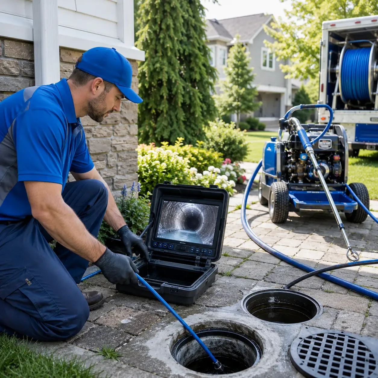 Outdoor drain cleaning professionals serving Cambridge City, IN