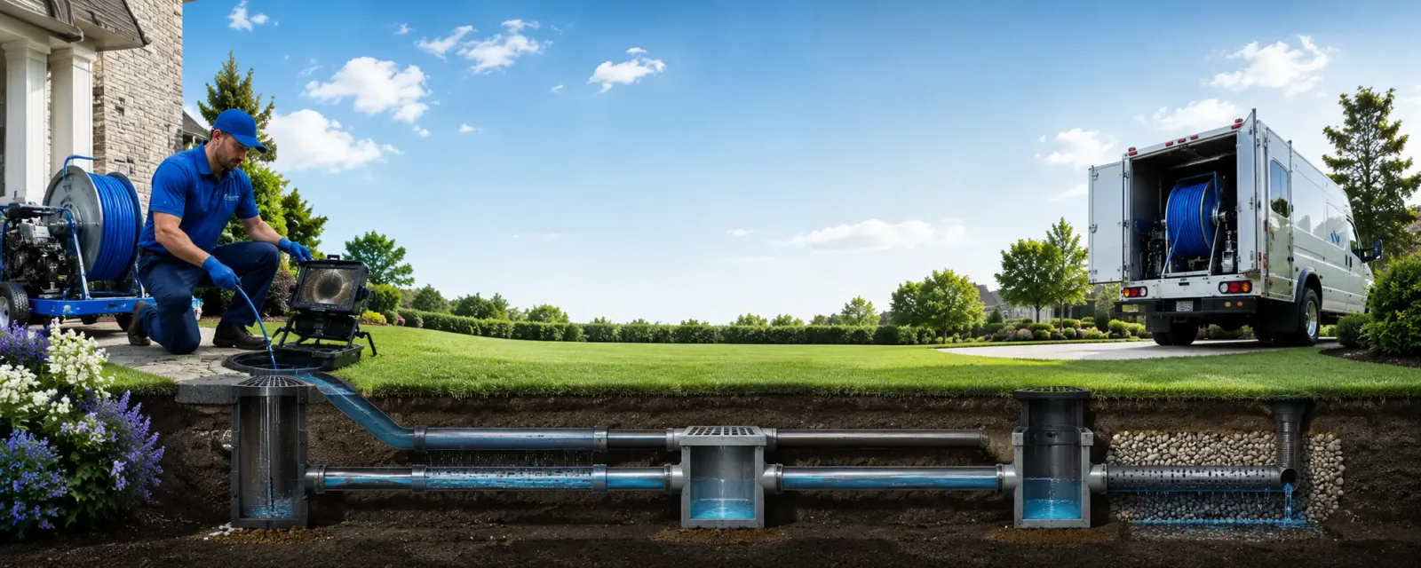 Outdoor drain cleaning information for Cambridge City, IN